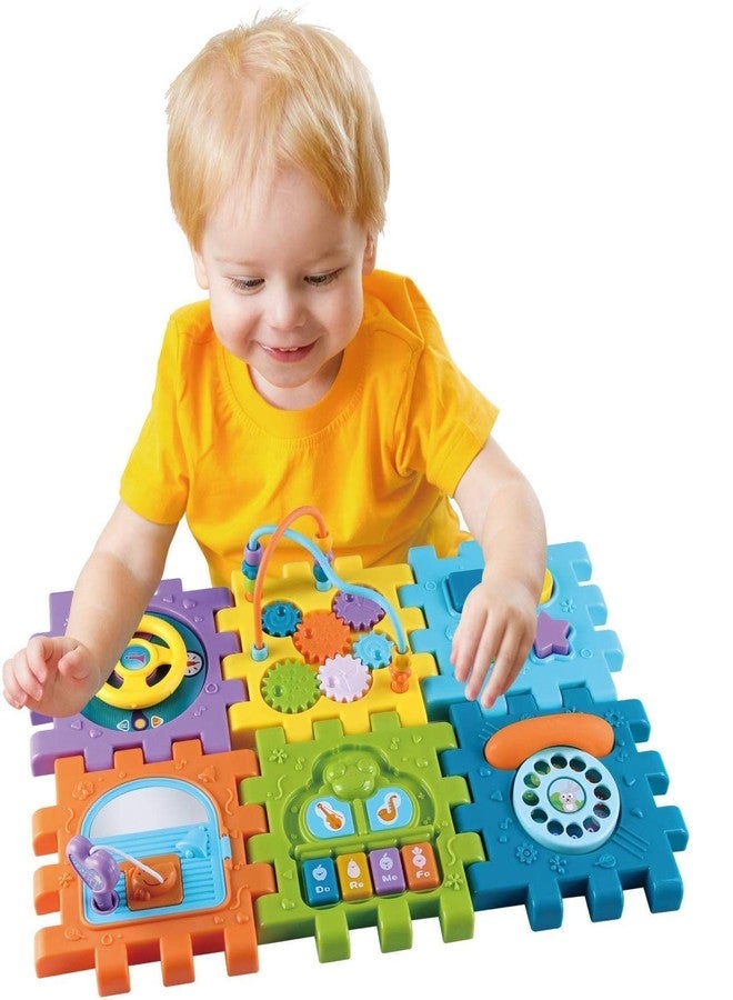 Cable World Baby Toddler Activity Center Musical Activity Cube Play Learning Center Toy Interactive Educational Activity House Multi-Functions with Lights Sounds (Big Activity Cube) - Image 3